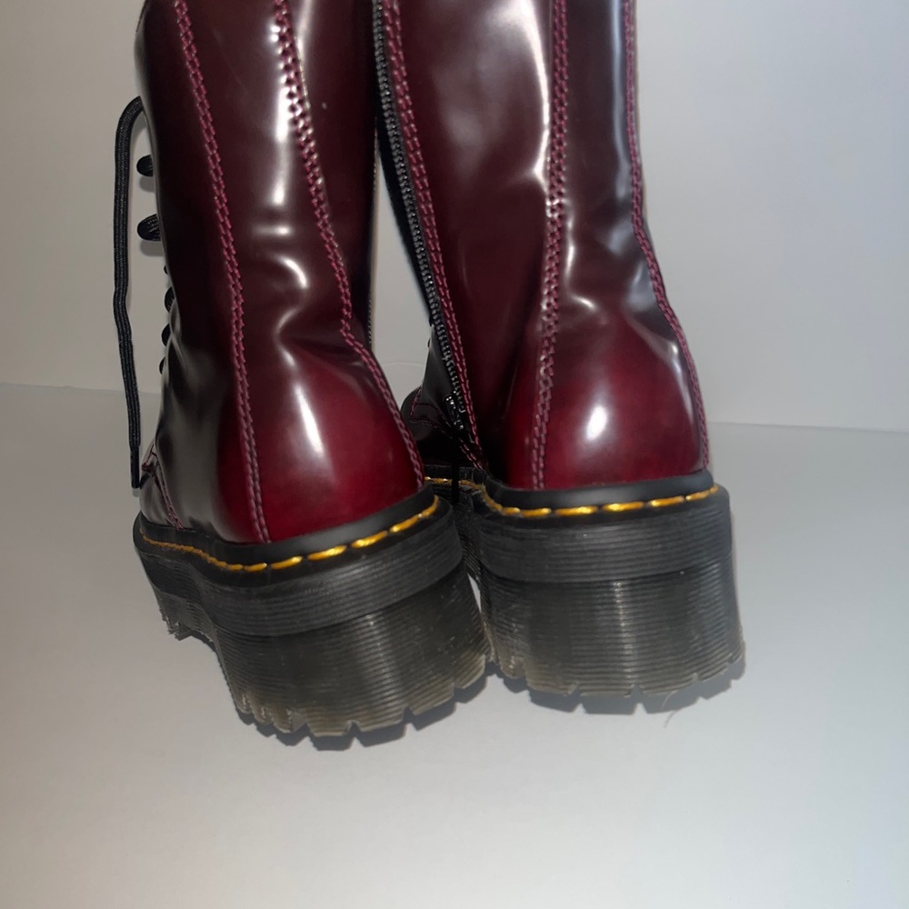 Dr. Martens, Vegan Jadon II 8-Eye Synthetic Platform Boot for Men and Women